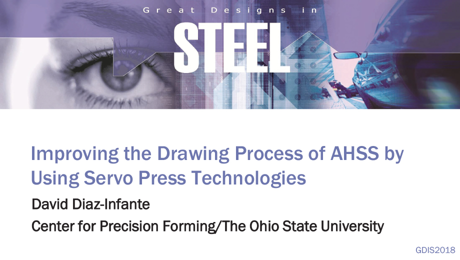 [Presentation Thumbnail: Improving the Drawing Process of AHSS by Using Servo Press Technologies]