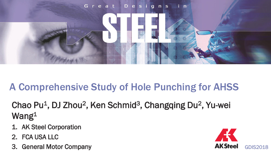 [Presentation Thumbnail: A Comprehensive Study of Hole Punching for AHSS]