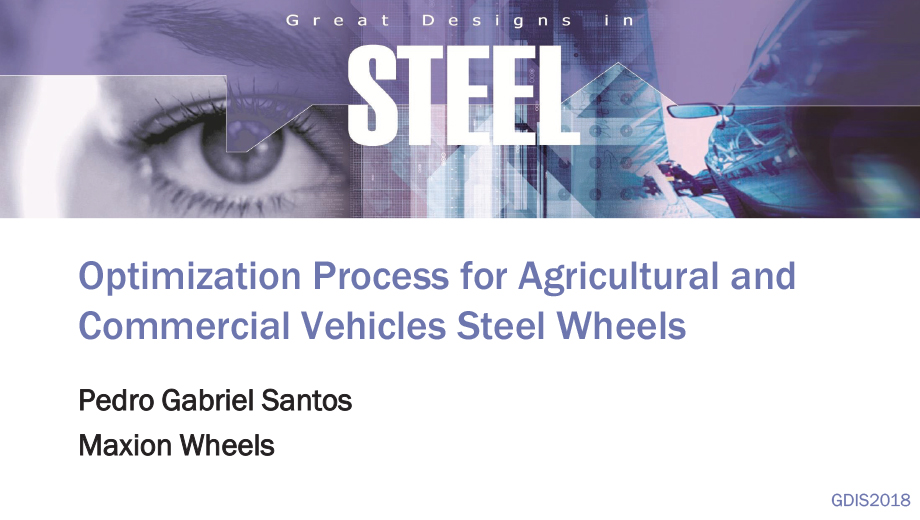 [Presentation Thumbnail: Optimization Process for Agricultural and Commercial Vehicles Steel Wheels]