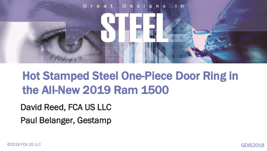 [Presentation Thumbnail: Hot Stamped Steel One-Piece Door Ring in the All-New 2019 Ram 1500]