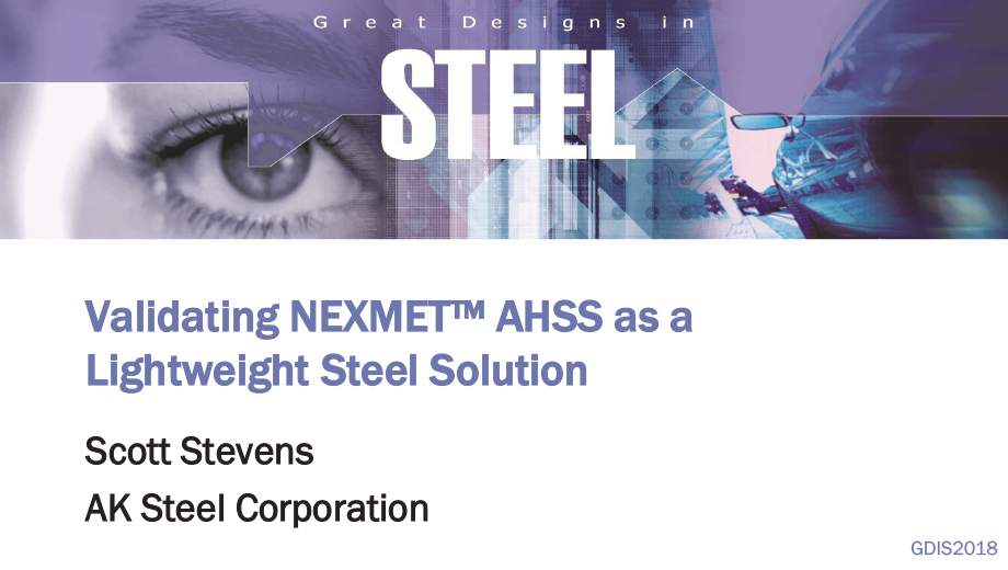 [Presentation Thumbnail: Validating NEXMET™ AHSS as a Lightweight Steel Solution]