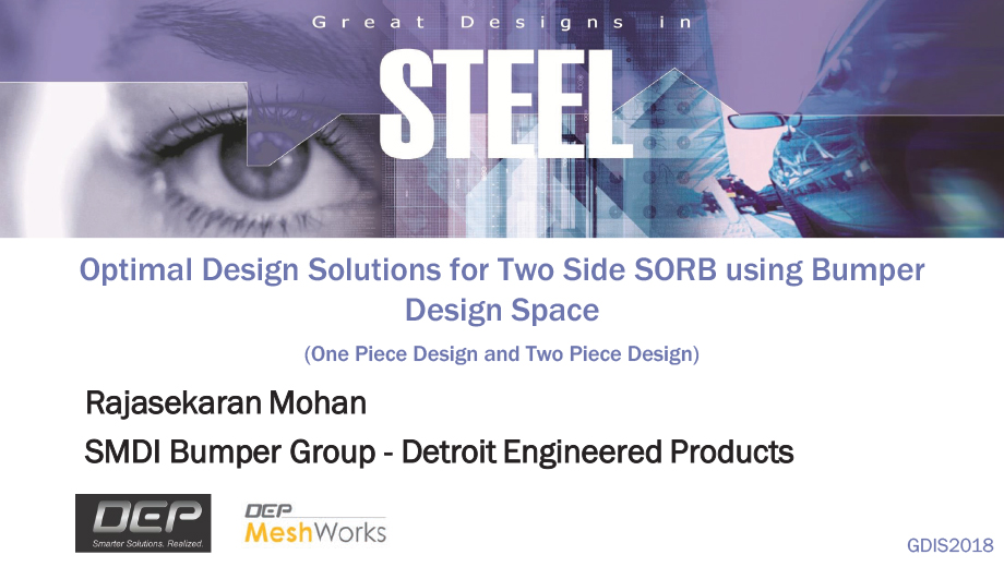 [Presentation Thumbnail: Optimal Design Solutions for Two Side SORB using Bumper Design Space]
