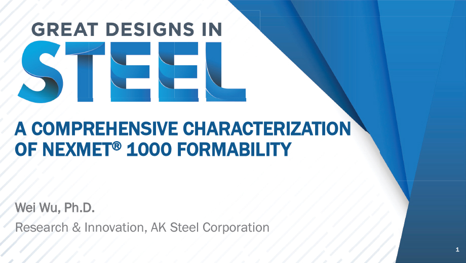 [Presentation Thumbnail: A Comprehensive Characterization of NEXMET ® 1000 Formability]