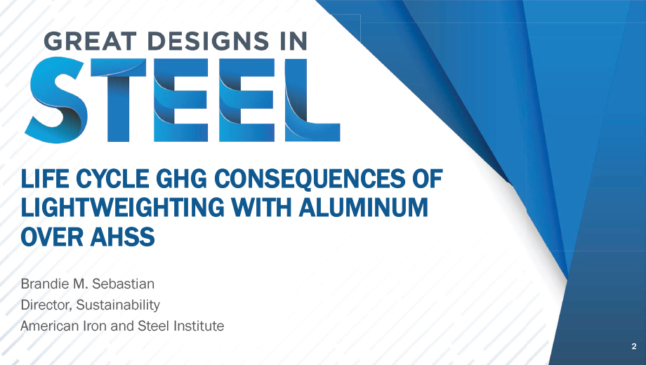 [Presentation Thumbnail: Life Cycle GHG Consequences of Lightweighting with Aluminum over AHSS]