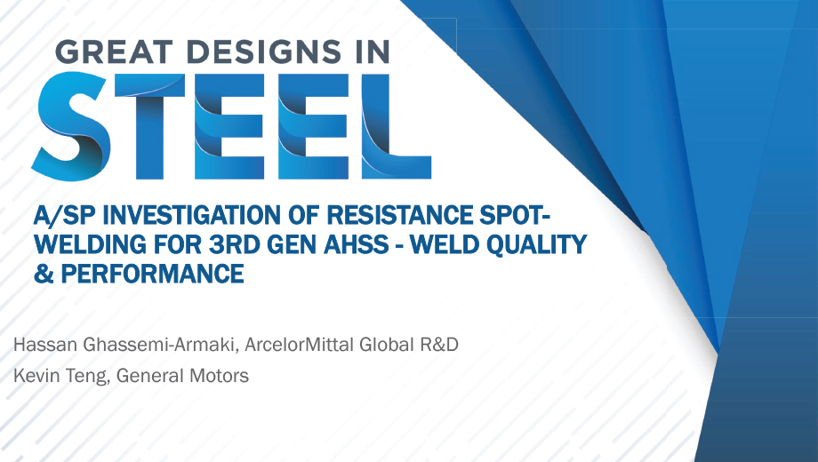 [Presentation Thumbnail: ASP Investigation of Resistance Spot-Welding for 3rd Gen AHSS: Welding Quality and Performance]