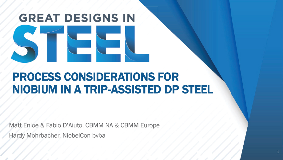 [Presentation Thumbnail: Process Considerations for Niobium in a TRIP-Assisted DP Steel]