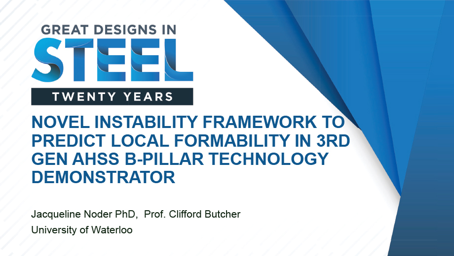 [Presentation Thumbnail: Novel Instability Framework to Predict Local Formability in 3rd Gen AHSS B-Pillar Technology Demonstrator]
