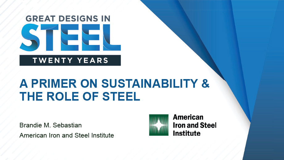 [Presentation Thumbnail: A Primer on Sustainability and the Role of Steel]