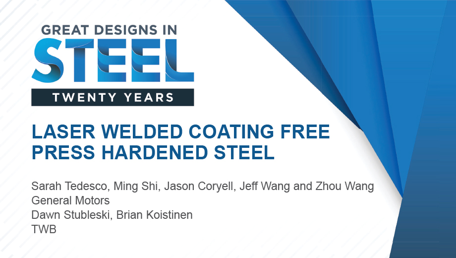 [Presentation Thumbnail: Laser Welded Coating Free Press Hardened Steel]
