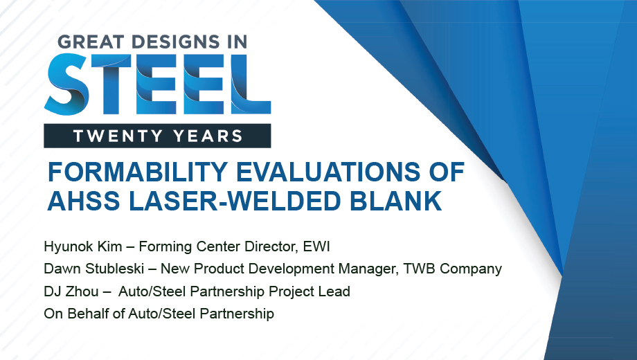 [Presentation Thumbnail: Formability Evaluations of AHSS Laser-Welded Blank]