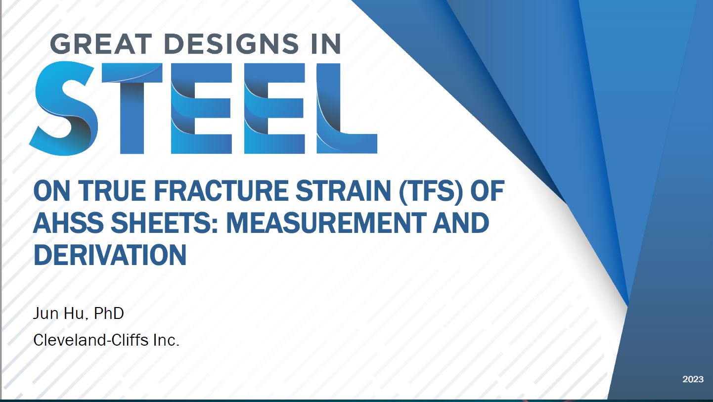 [Presentation Thumbnail: On True Fracture Strain of AHSS Sheets: Measurement and Derivation]