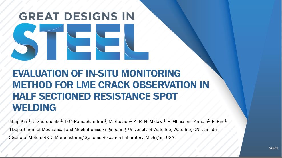 [Presentation Thumbnail: Evaluation of In-Situ Monitoring Method to Observe LME Cracking Behavior]