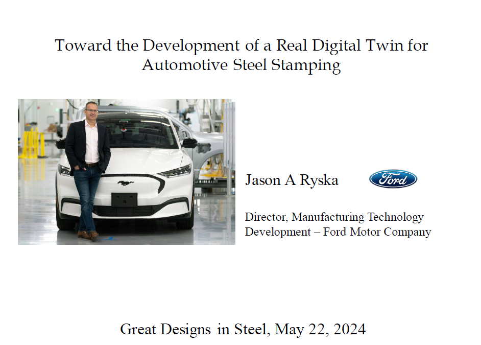 [Presentation Thumbnail: Toward the Development of a Real Digital Twin for Automotive Steel Stamping]