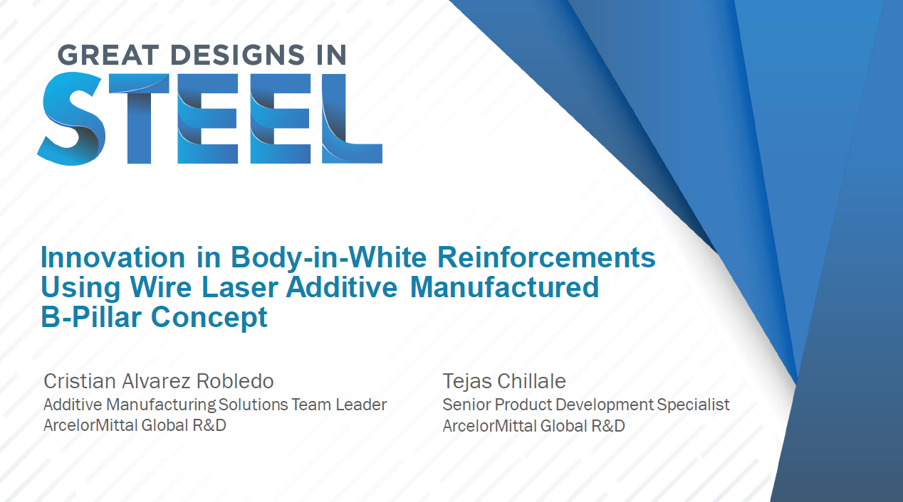 [Presentation Thumbnail: Innovation in Body-in-White Reinforcements Using Wire Laser Additive Manufactured B-Pillar Concept]