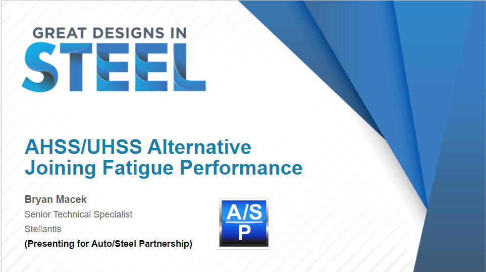 [Presentation Thumbnail: AHSS/UHSS Alternative Joining Fatigue Performance]