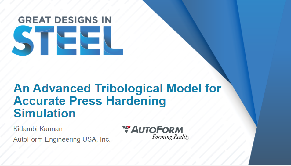 [Presentation Thumbnail: An Advanced Tribological Model for Accurate Press Hardening Simulation]