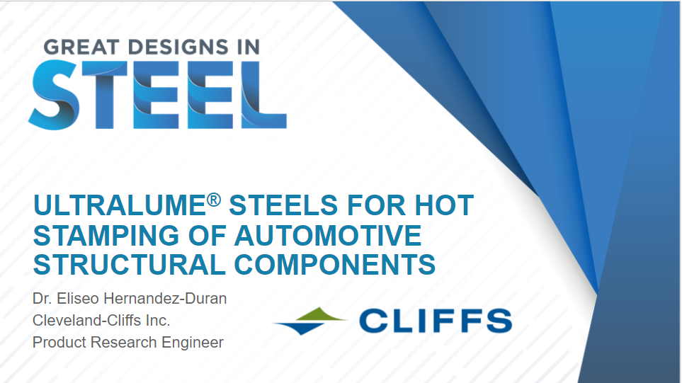 [Presentation Thumbnail: Ultralume® Steels for Hot Stamping of Automotive Structural Components]