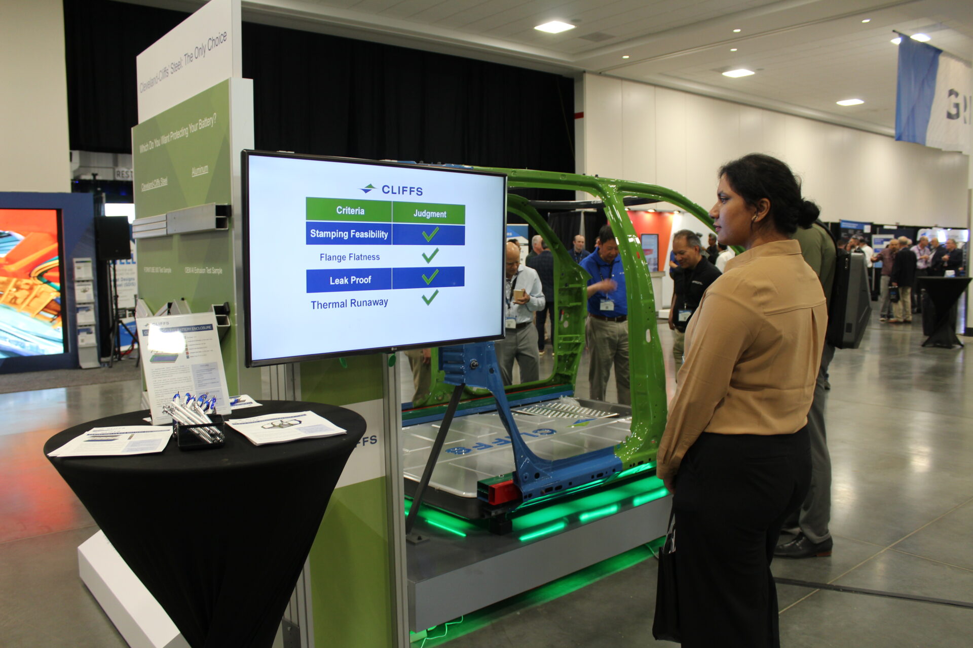 Attendee at GIS booth