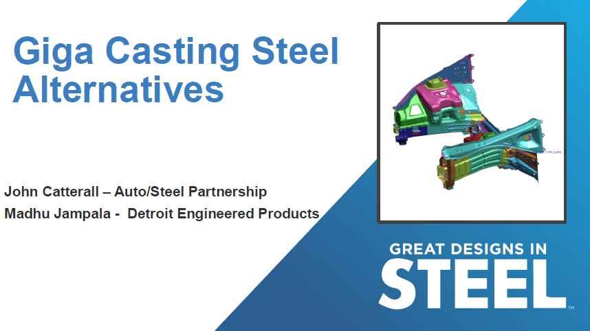 [Presentation Thumbnail: Efficient AHSS & UHSS Steels Front End Designs as Gigacasting Alternatives]