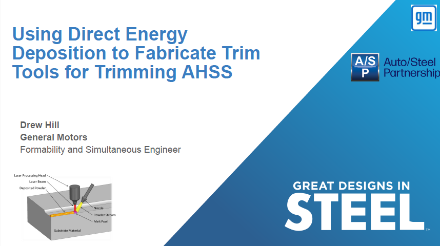 [Presentation Thumbnail: Additive Metals DED (Direct Energy Deposition) Trim Steel Testing-Phase II]